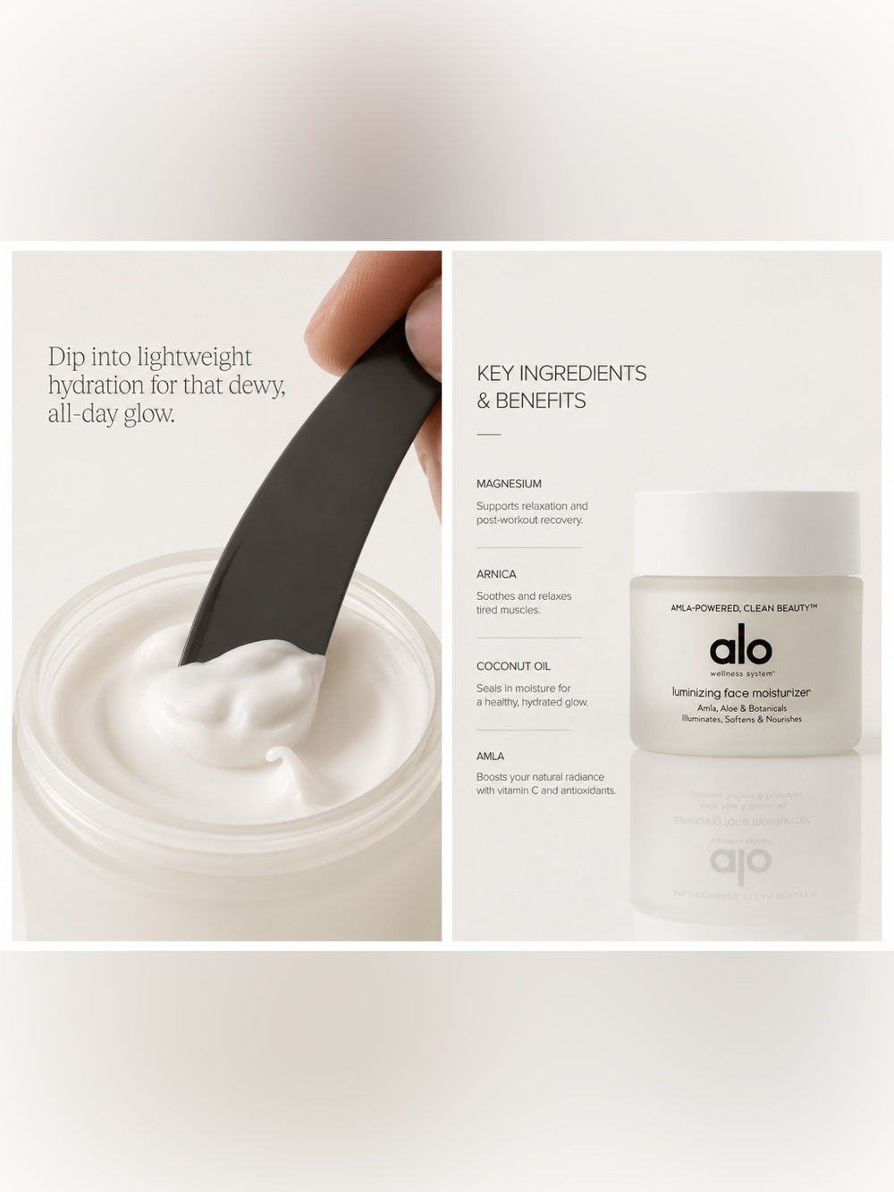 🪽ALO Yoga Luminizing Face Moisturizer - White